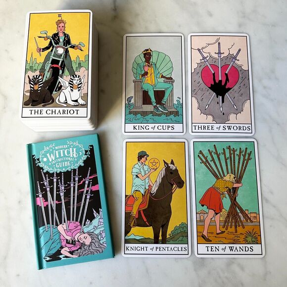 Modern Witch Tarot Deck by Lisa Sterle - 78 Card Tarot Deck + Introductory Book - Picture 3 of 8